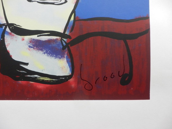 Image 1 of Herman Brood  Gr Zeefdruk     5-Gram    Handgesigneerd.