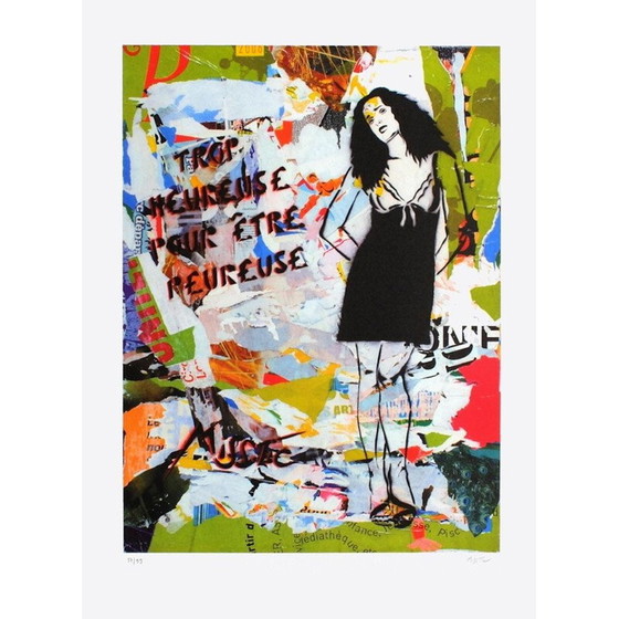 Image 1 of Vintage litho op bfk rives papier, 2008