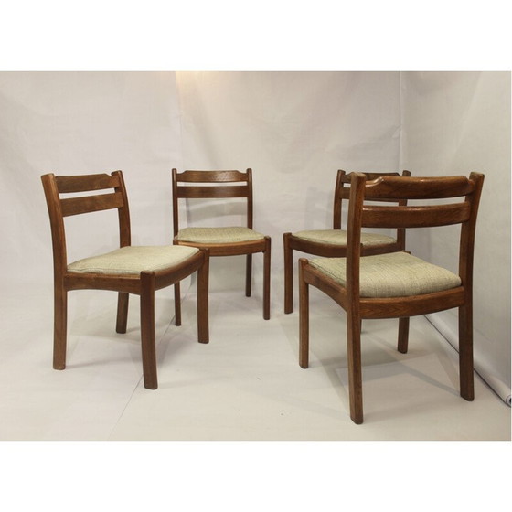 Image 1 of Set van 4 vintage teakhouten stoelen van Dyrlund, 1960