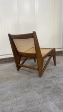 Houten lounge stoel