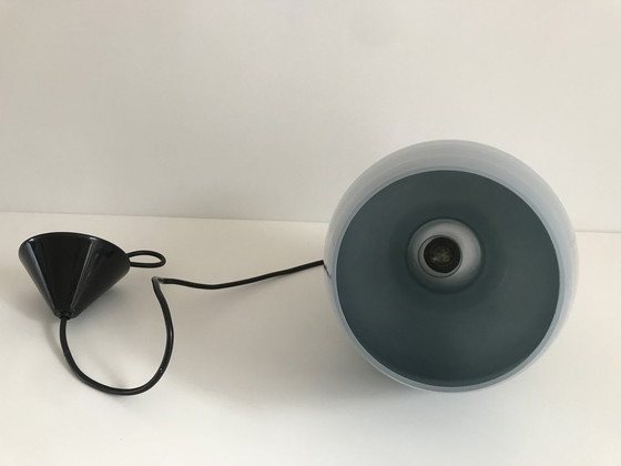 Image 1 of Vintage glazen hanglamp.