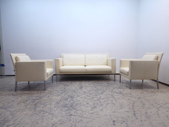 Image 1 of Walter knoll jason set designer sofa designer fauteuil leren bank leren fauteuil