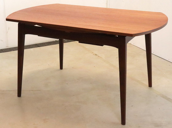 Image 1 of Ronde vintage eettafel Louis van Teeffelen voor Wébé