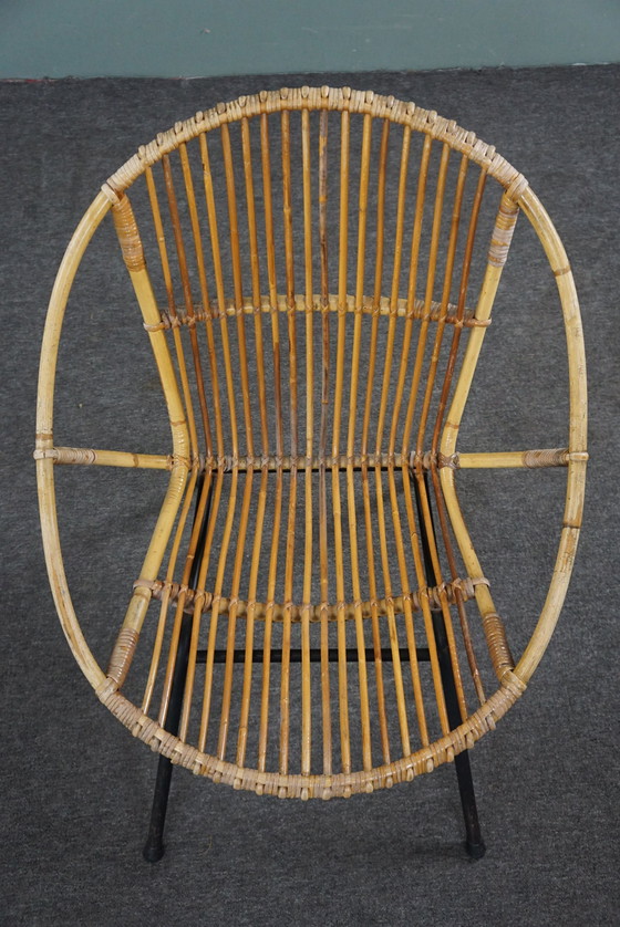 Image 1 of Vintage rotan fauteuil, Dutch design, 1960