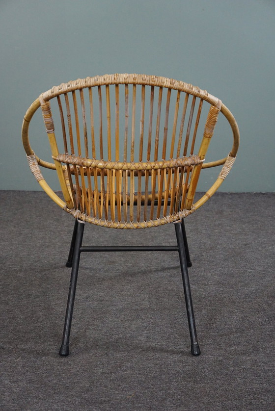Image 1 of Vintage rotan fauteuil, Dutch design, 1960