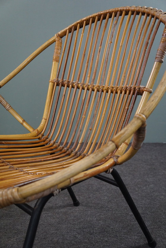 Image 1 of Vintage rotan fauteuil, Dutch design, 1960