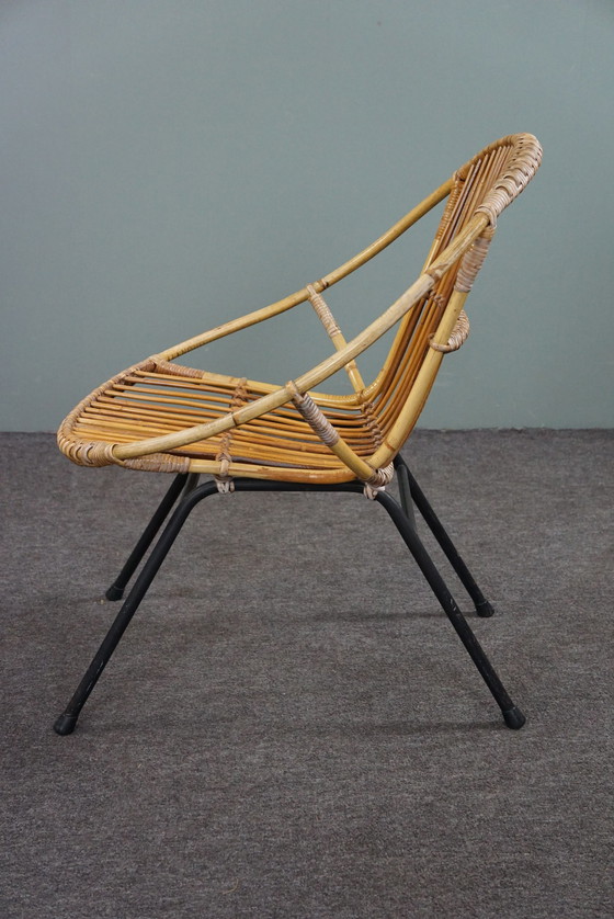 Image 1 of Vintage rotan fauteuil, Dutch design, 1960