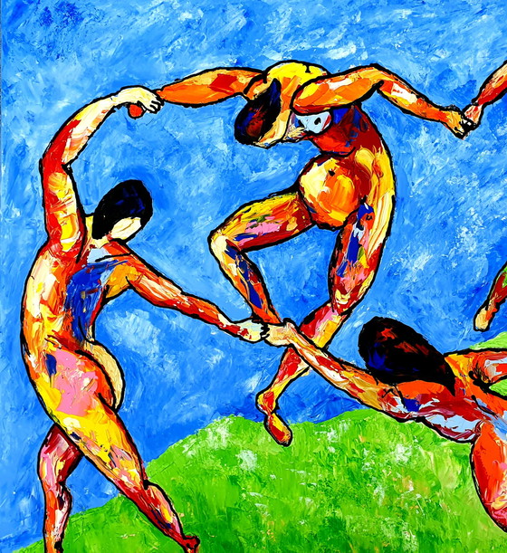 Image 1 of Jovan Srijemac - Kleurrijke versie van "La Dance" door Henri Matisse