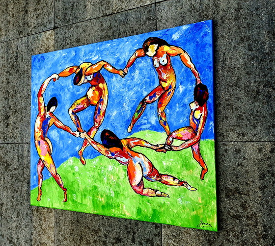 Image 1 of Jovan Srijemac - Kleurrijke versie van "La Dance" door Henri Matisse