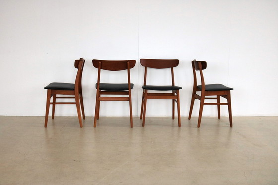 Image 1 of 4x Vintage Farstrup eetkamerstoelen