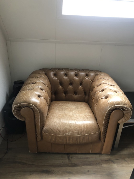 Image 1 of Chesterfield Natuzzi bankstel