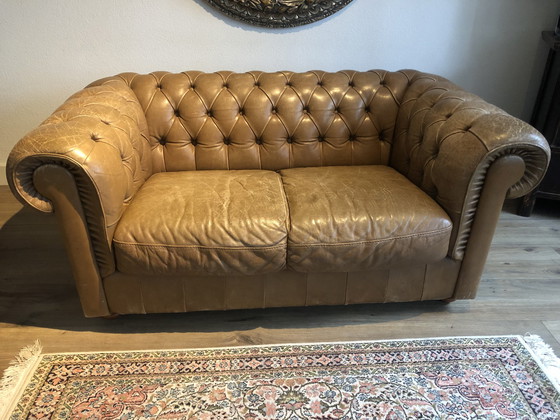 Image 1 of Chesterfield Natuzzi bankstel