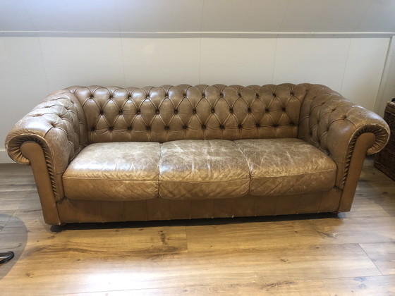 Image 1 of Chesterfield Natuzzi bankstel