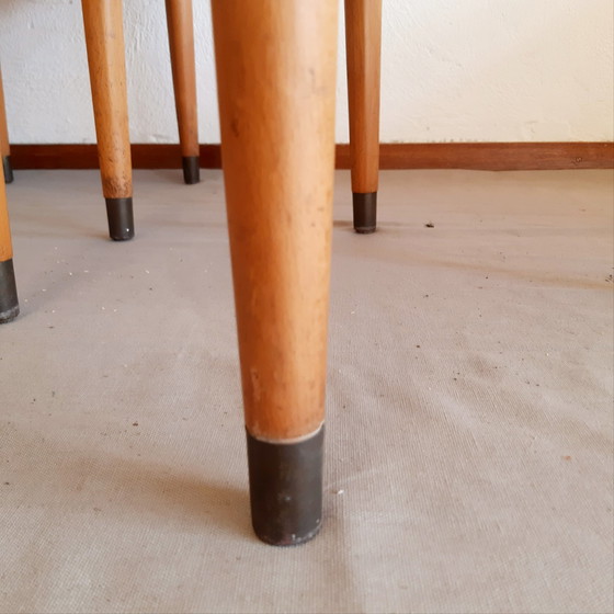 Image 1 of 4x Vintage Deense eetkamerstoelen