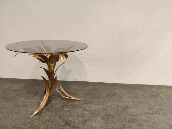 Image 1 of Vintage metalen bloemen bijzettafel, italië jaren 70