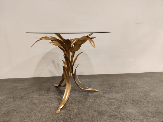 Image 1 of Vintage metalen bloemen bijzettafel, italië jaren 70