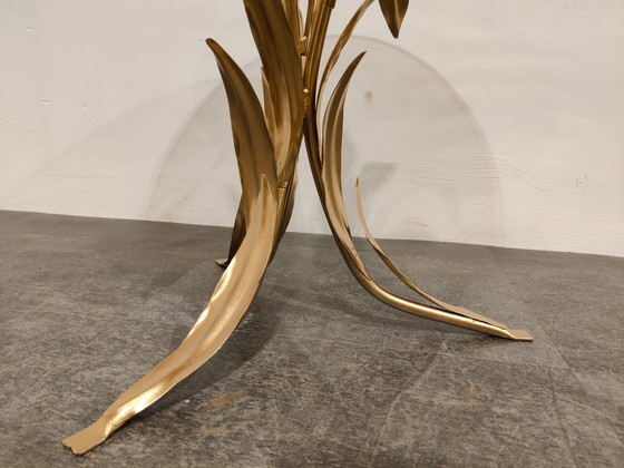 Image 1 of Vintage metalen bloemen bijzettafel, italië jaren 70