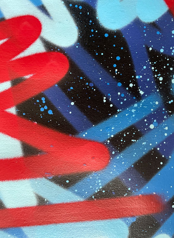 Image 1 of Seen, Godfather of graffiti - tags on canvas - painting