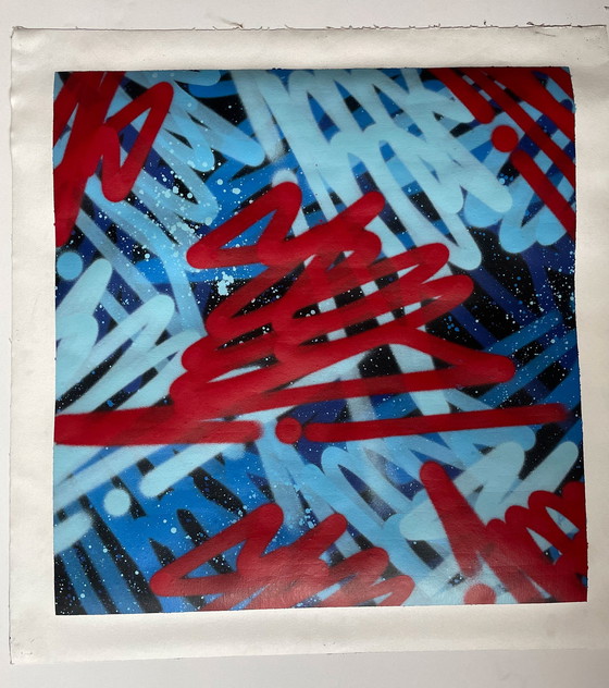 Image 1 of Seen, Godfather of graffiti - tags on canvas - painting