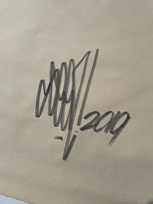 Seen, Godfather of graffiti - tags on canvas - painting