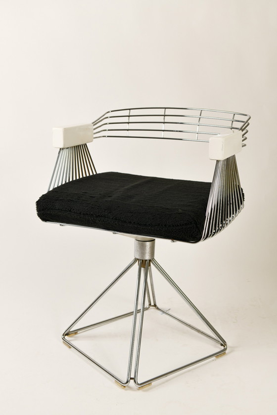Image 1 of 4 x vintage eetkamerstoelen Italiaans design