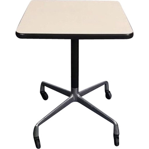 "Contract" vintage bijzettafel met wielen van Charles & Ray Eames voor Herman Miller