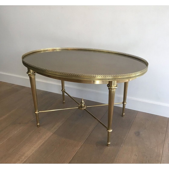 Image 1 of Vintage neoklassieke ovale salontafel, Frankrijk 1940