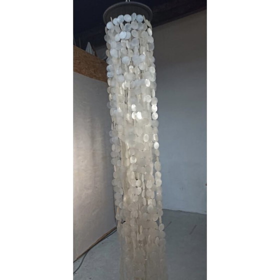 Image 1 of Vintage parelmoeren hanglamp, 1970