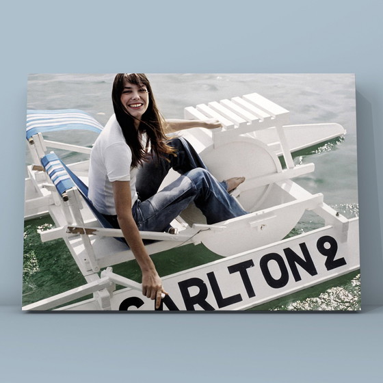 Image 1 of 1X Kleuren Fine Art Print | Jane Birkin Foto (1974) Cannes