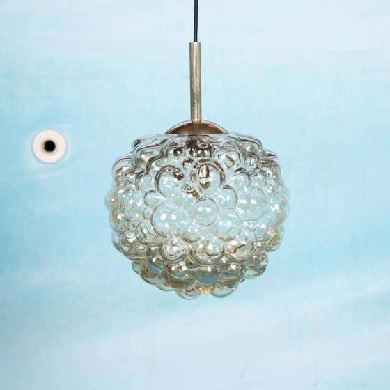 Image 1 of Space age glazen hanglamp Helena Tynell large glass pendant