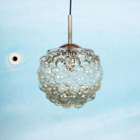 Image 1 of Space age glazen hanglamp Helena Tynell large glass pendant