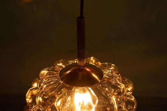 Image 1 of Space age glazen hanglamp Helena Tynell large glass pendant