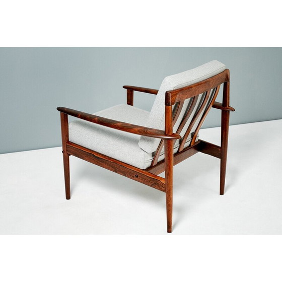 Image 1 of Vintage paar loungestoelen in rozenhout van Grete Jalk, 1956