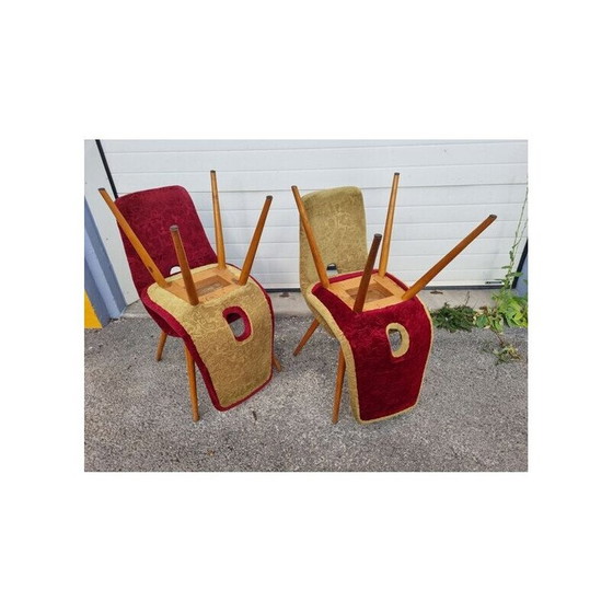 Image 1 of Set van 4 vintage stoelen door Miroslav Navratil, Tsjechië 1960