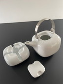 Iconische Theepot Asa Design Germany + Rechaud / Verwarmer