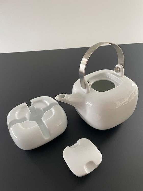 Image 1 of Iconische Theepot Asa Design Germany + Rechaud / Verwarmer