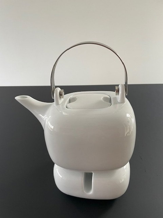 Image 1 of Iconische Theepot Asa Design Germany + Rechaud / Verwarmer