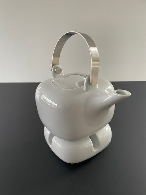 Image 1 of Iconische Theepot Asa Design Germany + Rechaud / Verwarmer