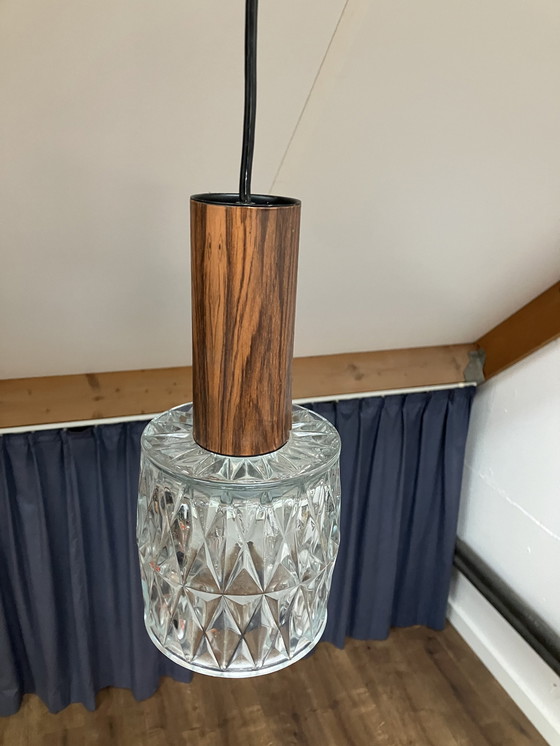 Image 1 of  Cascade Vintage Kristallen Glazen Hanglamp