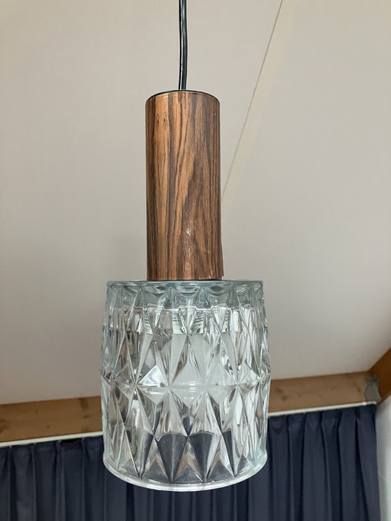 Image 1 of  Cascade Vintage Kristallen Glazen Hanglamp