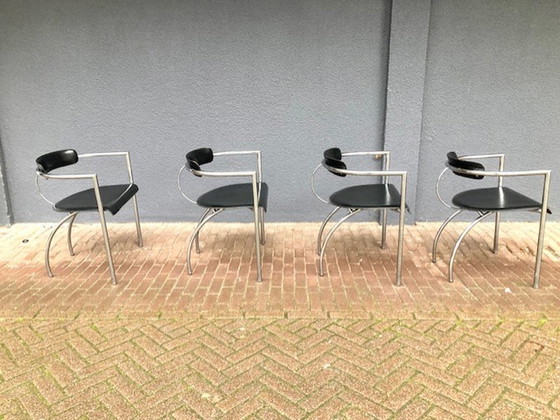 Image 1 of 4x Vintage Segis stoelen