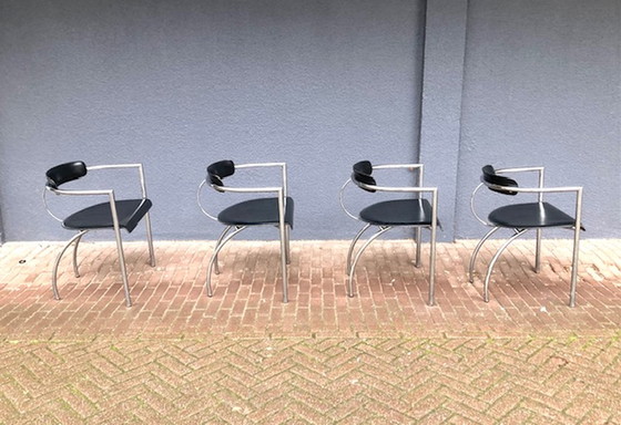 Image 1 of 4x Vintage Segis stoelen