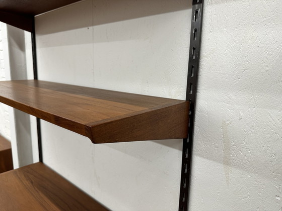Image 1 of Vintage Boekenrek | Wandsysteem | Kai Kristiansen | Wandplanken | Teak