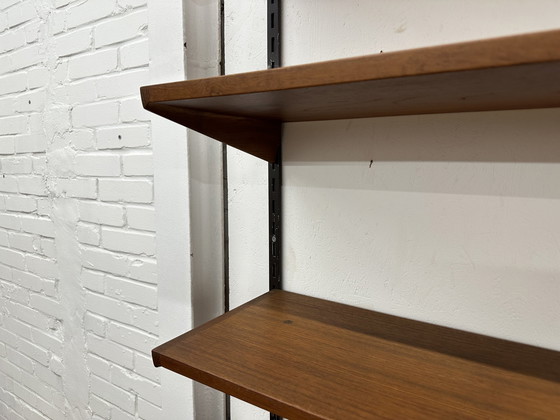 Image 1 of Vintage Boekenrek | Wandsysteem | Kai Kristiansen | Wandplanken | Teak