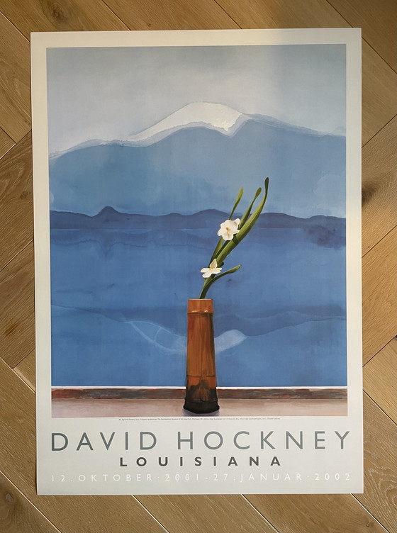 Image 1 of David Hockney, Mt. Fuji And Flowers (1972), The Metropolitan Museum Of Art, New York, copyright David Hockney