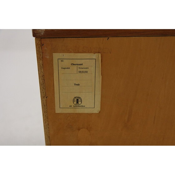 Image 1 of Vintage "charmante" teakhouten ladekast voor Fröseke Nybrofabriken, Zweden 1960