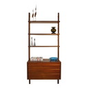 Poul Cadovius teak wandmeubel systeem