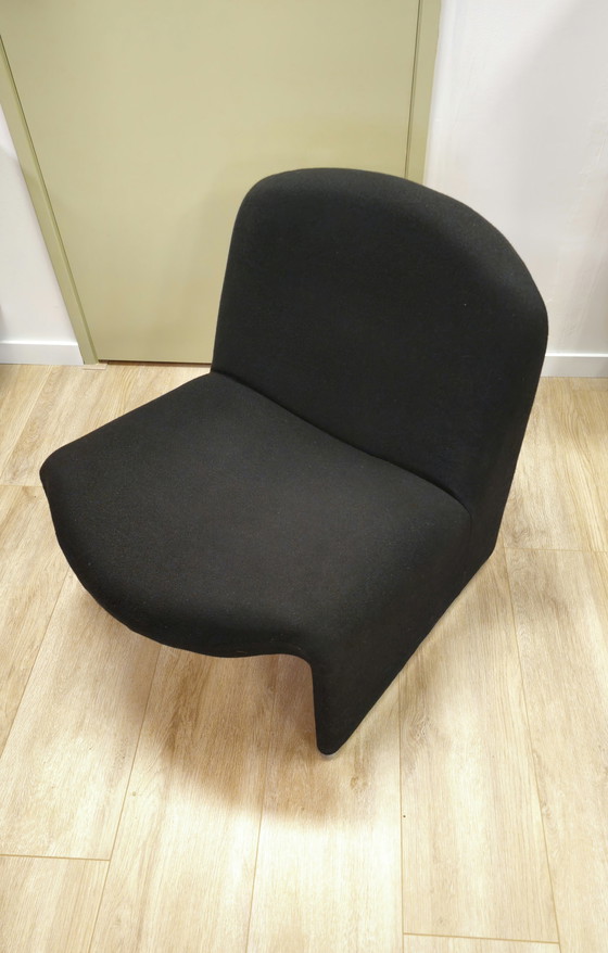 Image 1 of Vintage Giancarlo Piretti Alky Fauteuil Stoel Zwart