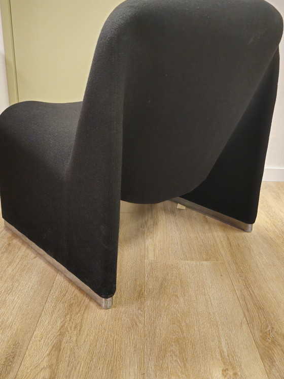 Image 1 of Vintage Giancarlo Piretti Alky Fauteuil Stoel Zwart