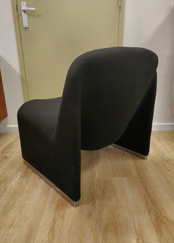 Image 1 of Vintage Giancarlo Piretti Alky Fauteuil Stoel Zwart